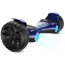 Hoverboard com Rodas para Todo Terreno, Bluetooth e Alcance até 16 km para Crianças de 7 a 12 Anos, 110V 400W, SISIGAD, Azul