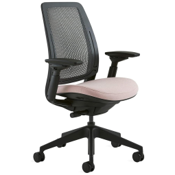 Cadeira de Escritório Ergonômica Giratória e Ajustável, 2, STEELCASE Series 2 GR Pink Lemonade, Rosa
