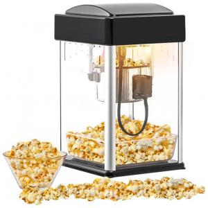 Pipoqueira Elétrica Profissional Produz 6 Porções, 110v, FREDEER 4OZ, Preto