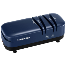 Afiador Elétrico de Facas e Tesouras com 2 Estágios, 90W., 110v, NARCISSUS, Azul