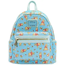 Mochila Escolar Infantil Loungefly Disney Urisinho Pooh para Crianças a Partir de 12 Anos, Azul