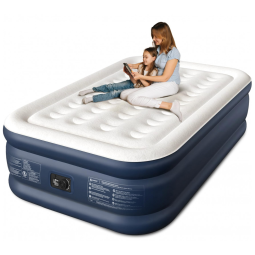 Colchão Inflável CHERIMOR Full 46 Centímetros - Autoinflável com Bomba Integrada, Espesso e Confortável para Camping e Casa de Hóspedes -