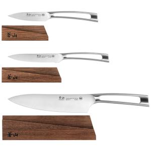 Conjunto de Facas TN1 Series, 3 Peças, Aço Inoxidável, CANGSHAN 1021936, Prateado