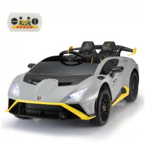 Carro Elétrico Infantil a Bateria com Controle Remoto e Alta Velocidade em Deriva 10 km/h, 24V, TOBBI Lamborghini STO