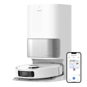 Aspirador de Pó Robô Dreametech L10s com Conexão via APP WI FI, Auto Esvaziamento e Mapeamento Multinível, 110V, Branco