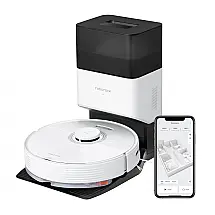 Aspirador de Pó Robô Roborock Q7 Max com Mapeamento Multinível e Esfregão Controlado por APP, 110V, Branco