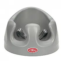 Assento de Chão Nuby My Floor Seat Cinza Ergonômico com Arnês 3 Pontos 4 Meses a 22,7 kg