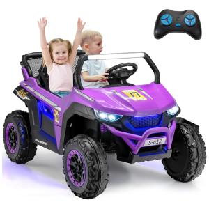 Carro Elétrico Infantil, Jeep com Controle Remoto, 2 Lugares, Suspensão de Mola, Partida Suave, Música via Bluetooth e FM, 12V, Olakids