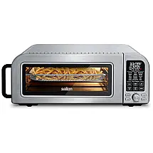 Forno de Pizza Profissional 17,9L com Temperatura Ultra Alta e 6 Configurações, 110V 1800W, Salton, Prata