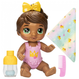 Boneca Sophia Sparkle com Kit de Banho. para Crianças Acima de 3 Anos, Baby Alive, Cabelo Castanho