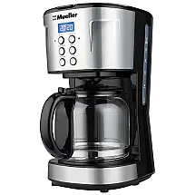 Cafeteira Elétrica Programável Áustria com Tela Digital e Aço Inoxidável, 110v, MUELLER AUSTRIA DC 750, Prateado