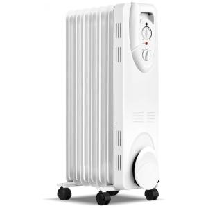 Aquecedor Elétrico a Óleo com Termostato Ajustável, Desligamento Automático e 3 Níveis, 1500W, 110v, TANGKULA EP24687US, HD904 A7Q, Preto