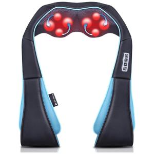 Cuishele Massageador Shiatsu Elétrico Portátil 3D para Ombros, Costas, Bivolt, MOCUISHLE MO BLT, Azul
