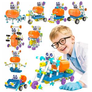 Kit Educacional SMILESSKIDDO Robot 50 em 1 com 438 Peças - Brinquedo STEM para Crianças de 6 a 13 Anos