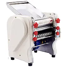 Máquina de Macarrão Elétrica, Aço Inox, 550W, 110v, MINNEER, Bege