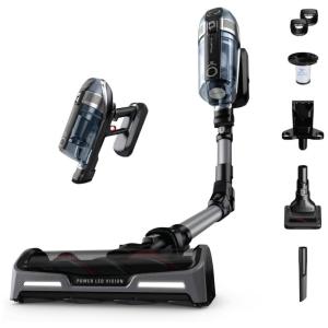 Aspirador de Pó sem Fio com Recipiente de Poeira e Tecnologia Fle e Detecção Automática de Piso, 110V, Rowenta X Force, Cinza Escuro