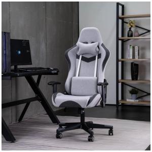 YOLENY Cadeira Gamer Ergonômica Ajustável com Apoio para a Lombar, Cinza