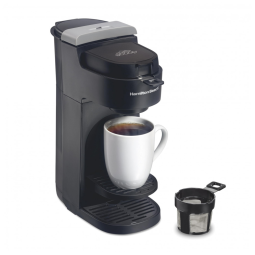 Cafeteira Elétrica para Café Moído, Dose Única 400 mL, 110V 1300W Hamilton Beach 47620, Preta