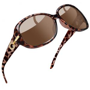 Óculos de Sol Feminino com Proteção UV, Joopin, Marrom