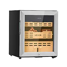 Humidor Elétrico VEVOR 50L Madeira Cedro Espanhol Controle Digital Temperatura Umidade 300 Charutos 240V