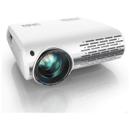 Projetor 4K 1080P 7000 Lumens Compatível com Telefone, PC, TV e PS4, Projeta até 300 Polegadas, YABER Y30, Branco