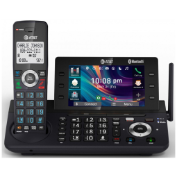 Telefone Sem Fio AT&T DLP73190 Grafite/Preto 1 Handset DECT 6.0 com Tela Colorida 5", Bloqueador Inteligente, Connect to Cell Bluetooth