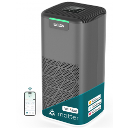 Purificador de Ar para Ambientes até 145m² com Filtro H13 True HEPA, Sensor de Qualidade PM2.5 e Controle por APP via WiFi, 110V