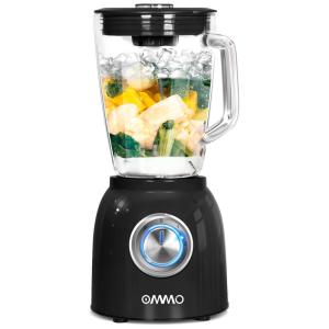 Liquidificador de Bancada Profissional 1.5L 3 Velocidades, 600W, 110v, OMMO, Preto