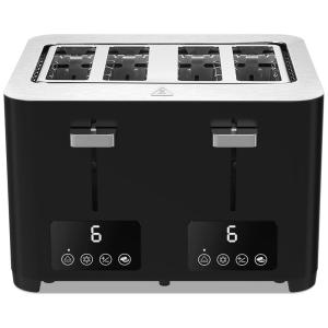 Torradeira de 4 Fatias com Tela LCD e 6 Níveis, 1500W, 110v, BBDAY, Preto