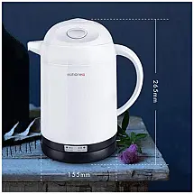 Chaleira Elétrica 1.3L com Desligamento Automático, Aço Inoxidável, 1200W, Branca, 110v, YXZQ, Branco