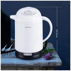 Chaleira Elétrica 1.3L com Desligamento Automático, Aço Inoxidável, 1200W, Branca, 110v, YXZQ, Branco