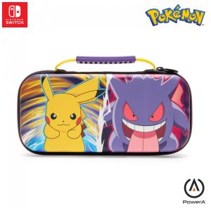 Case rígido PowerA Protection Case para Nintendo Switch Pikachu vs Gengar compatível com Switch, Switch OLED e Switch Lite