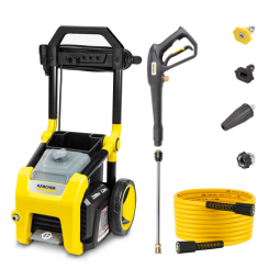 Lavadora de Alta Pressão Kärcher K2100PS Amarela com 4 Bicos Certificação CETA Tanque Detergente 2100 PSI 120V