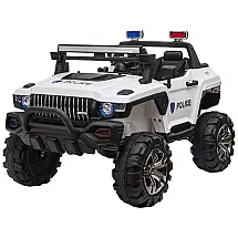 Carro, Carrinho Elétrico, 2 assentos, à bateria 12V, com controle remoto, USB, Vel 5 km por hora, Idade 3 a 7 anos, AOSOM, Branco