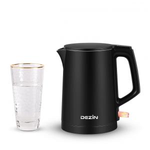 Chaleira Elétrica 800mL com Desligamento Automático e Aço Inoxidável, 110v, DEZIN LL 8860, Preto
