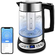 Chaleira Elétrica 1.7L com Controle por Smartphone, 2000W, 110v, KOREX AX WF306T, Preto