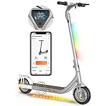 Patinete Elétrico com APP para Adultos, Alcance 40km e Peso 120kg, 650W, Atomi, Branco