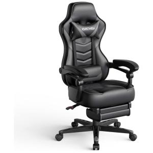 Cadeira Gamer, Couro PU, Ergonômica, Ajustável, 360 graus, YOURLITE, YOURLITE, Preto