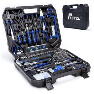Kit de Ferramentas com Maleta de Transporte, 228 Peças, PTSTEL, Azul