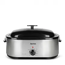 Forno Elétrico de Convecção AROMA 18,9 Litros com Tampa Autobasting, Ideal para um Peru de 11kg, Controle de Temperatura