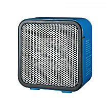 Mini Aquecedor Elétrico Portátil e Pessoal Cerâmico, 110V 500 Watts, Amz, Azul