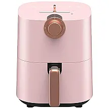 Air Fryer 4,5 Litros com Controle Manual de Temperatura e Timer, 220V 1300W, Hongyang, Rosa