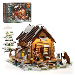 Kit de Construção Cabine de Caça Retrô com Luz LED e 2036 Peças, FUNWHOLE