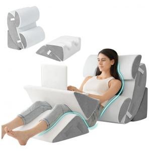 Conjunto de 6 Travesseiros Ortopédicos em Cunha para Cama, Travesseiro Ajustável para Alívio de Dor no Corpo, Pós-Cirurgia, Hansleep