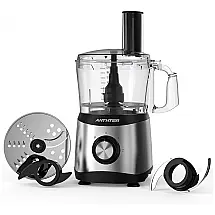 Processador de Alimentos até 1,7 mL com Lâminas Anthter CY 367, 110V 600W, Preto
