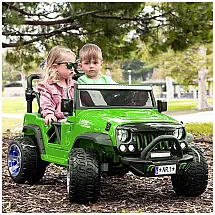 Caminhão de Passeio Infantil Explorer 2 Lugares com Controle Remoto 24V - Moderno Kids