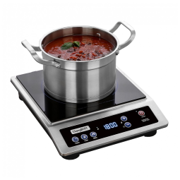 Cooktop de Indução Portátil com Área de Aquecimento de 20 cm e Temporizador de 10H, 1800W, 110V, ChangBERT, Prata