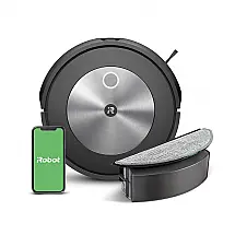 Robô Aspirador e Passa Pano iRobot Roomba Combo j5 2em1 Grafite Navegação Inteligente