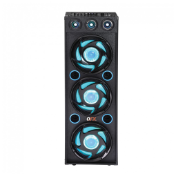 Caixa de Som etooth Portatil com Luzes LED, QFX SBX 412300BT BLU, Azul