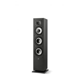 Caixa acústica torre Polk Audio Monitor XT60, 2 vias com woofer de 16,5 cm e radiadores passivos de 16,5 cm, unidade na cor preta